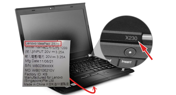 Как узнать номер модели ноутбука Lenovo и найти название