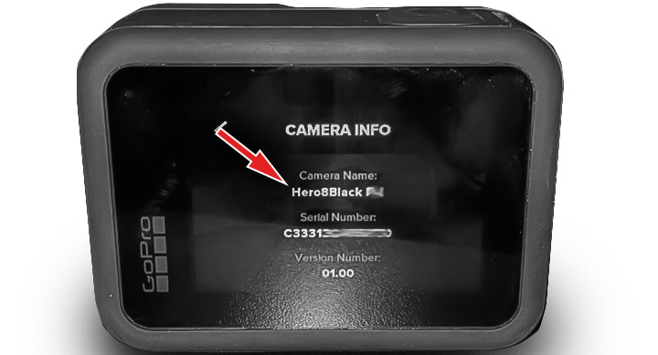 Как узнать номер модели фото и видеокамеры GoPro и найти название