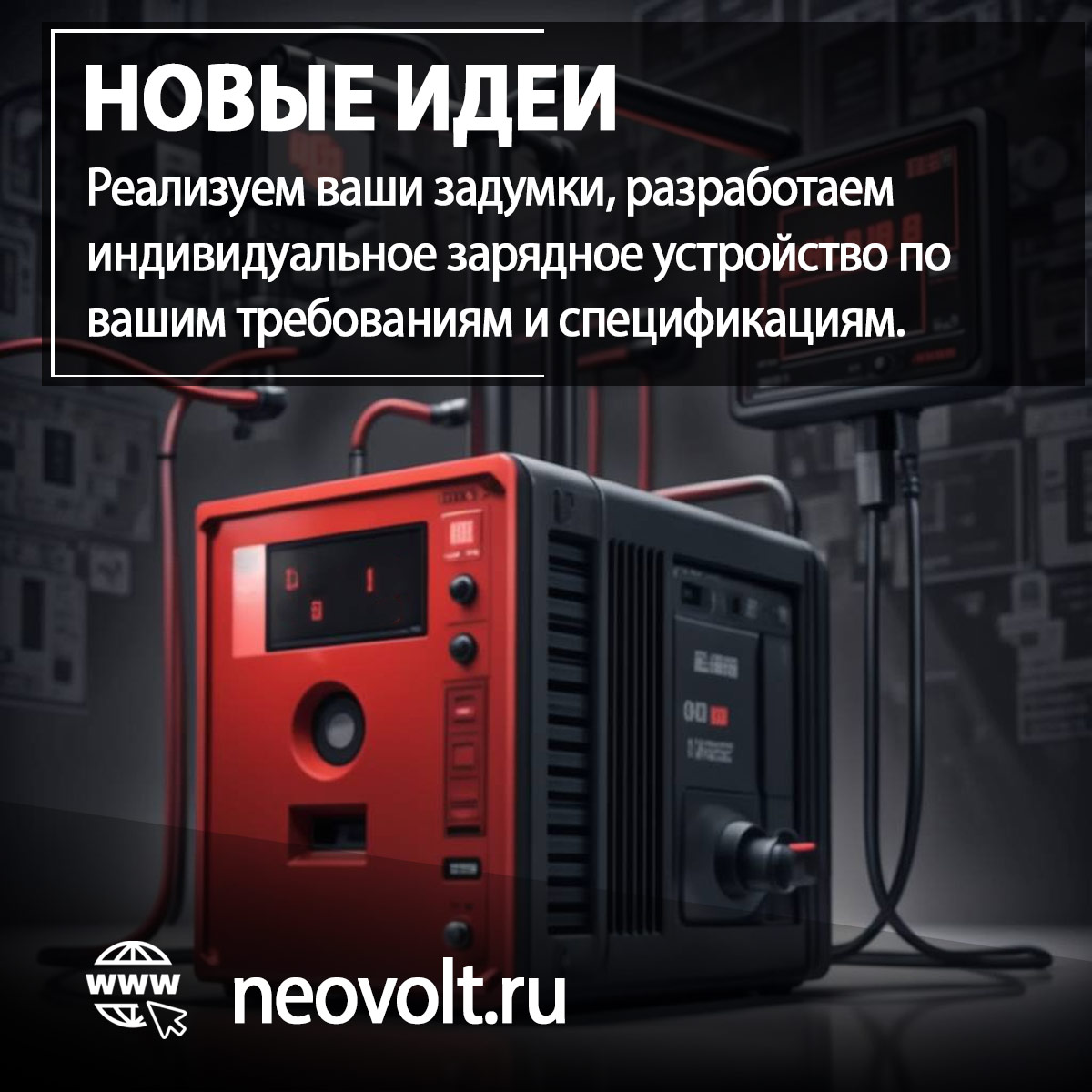Разработаем и изговим зарядные устройства Neovolt для нового или редкого оборудования
